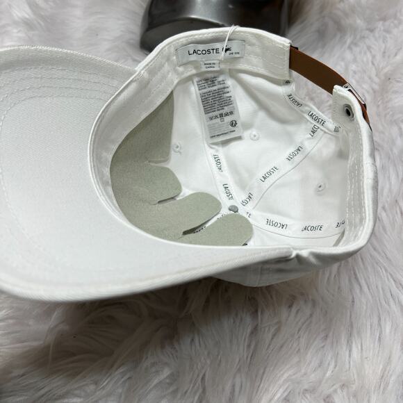 LACOSTE BIG CROC DAD HAT / LACOSTE HAT WHITE - Picture 6 of 7